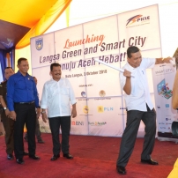 Plt Gubernur Aceh Launching Langsa Green and Smart City Menuju Aceh Hebat