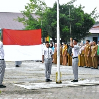 Anjangsana Upacara Bendera Dalam Rangka Memperingati HUT Kota Langsa Ke-21 Tahun 2022